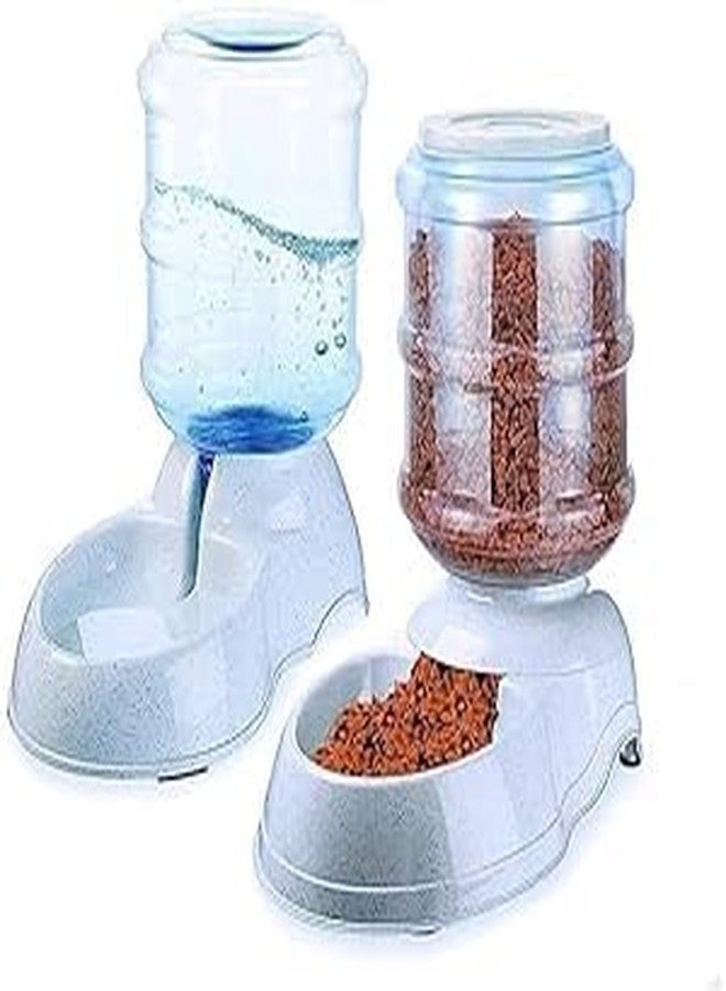 Dino's DINOS Self-Dispensing Gravity Pet Waterer, Small | Automatic Pet Water Dispenser 3.8L Large Capacity Self-Dispensing Gravity Pet Feeder Waterer Cat Dog Feeding Bowl Drinking Water (1Pcs) (Multicolor) - Image 1